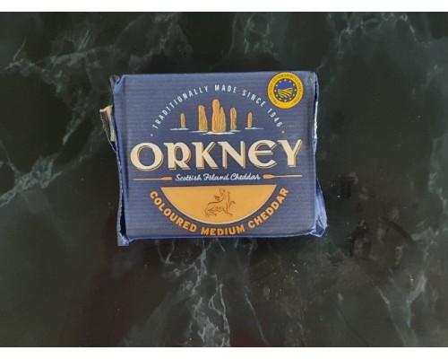 Orkney Medium Coloured Cheddar 200g